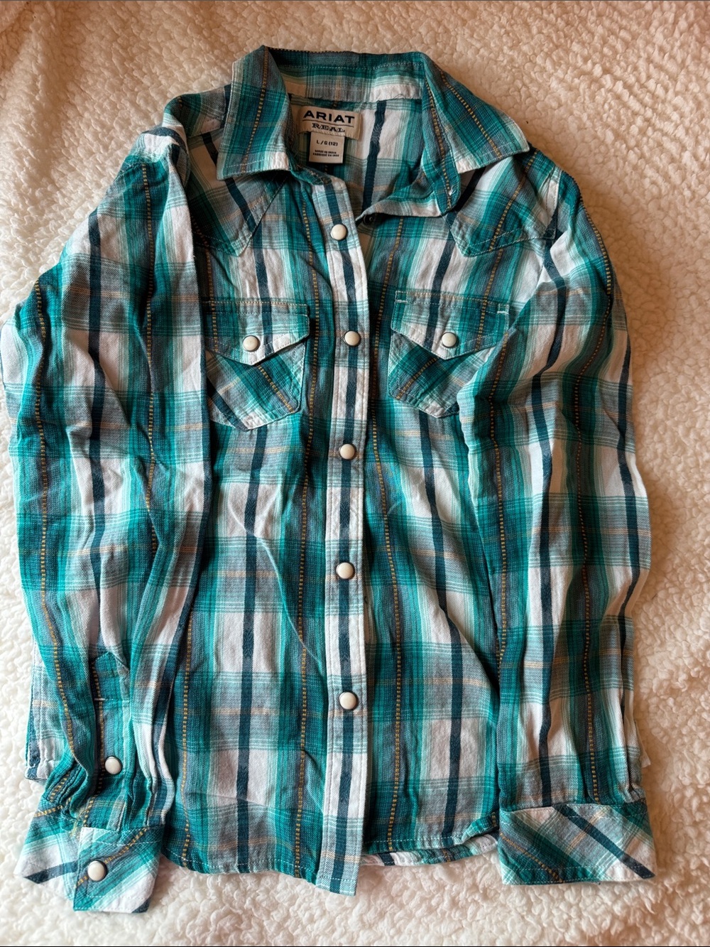 Ariat plaid snap shirt